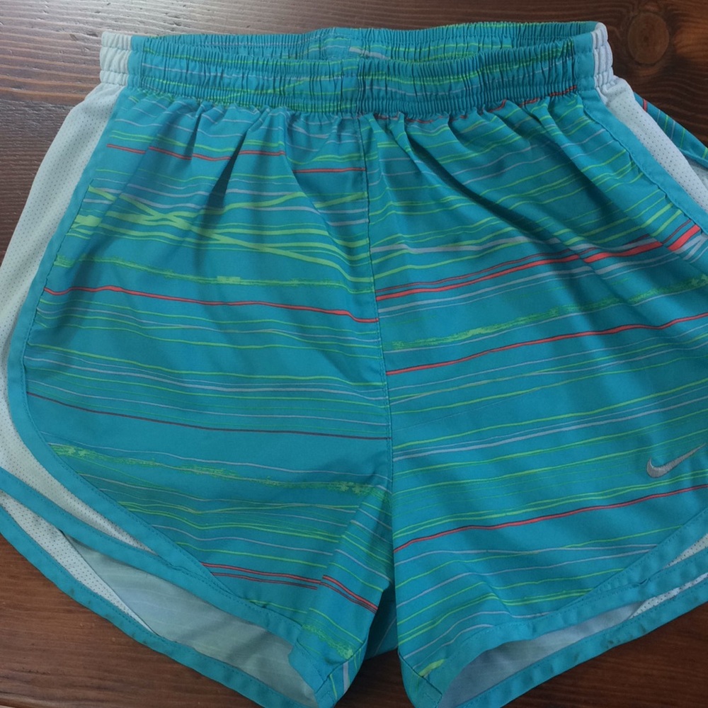 Nike Blue Patterned Running Shorts